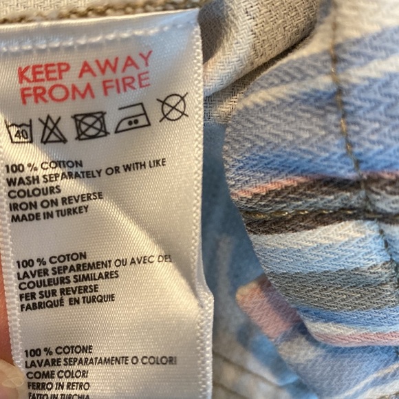 BDG Gray Pastel Striped Button Front Overall Sleeveless Skirtall Casual Dress XS - Picture 9 of 13